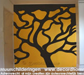 Design Acacia boom Muurschildering Amsterdam Kunst