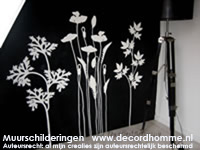 Abstracte Muurschildering De Bloemen Haarlem Muurdecoraties Muurschilderingen Noord holland