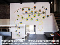 Muurschildering Design Pauw Haarlem muurschilderingen Noord holland Zuid Holland
